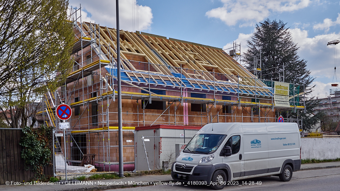 06.04.2023 - Baustelle Niederalmstraße 16 in Neuperlach